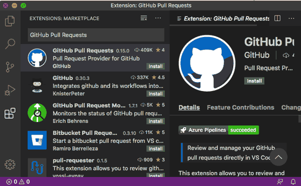 Github extension for visual studio как установить