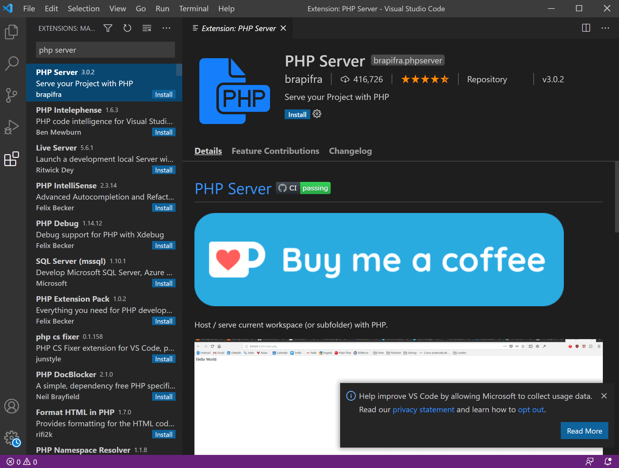 Visual Studio Code で PHPコーディングの準備 (ローカルサーバー起動まで)!|Programmer Life